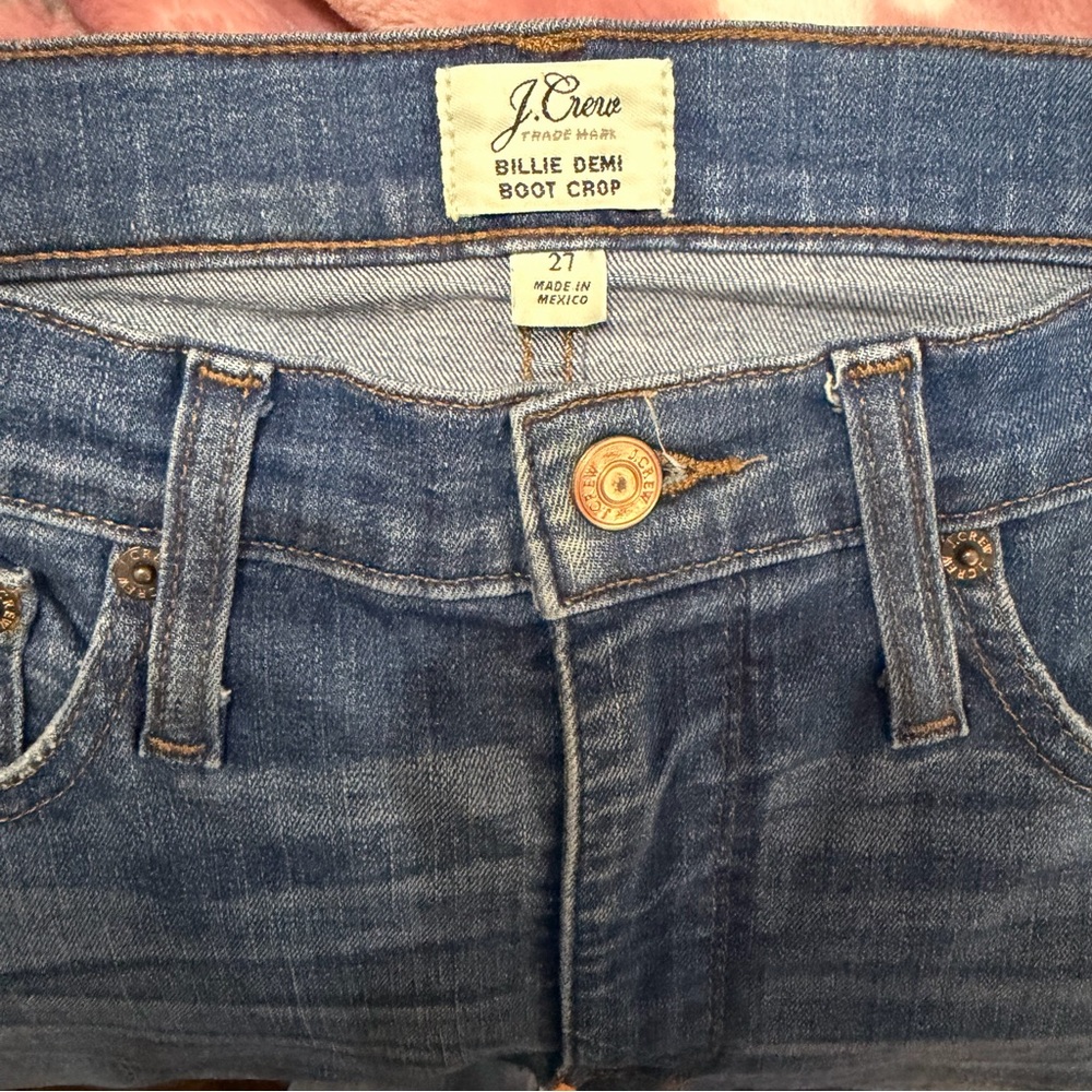 J. Crew Women's Billie Demi Boot Crop Jeans 27